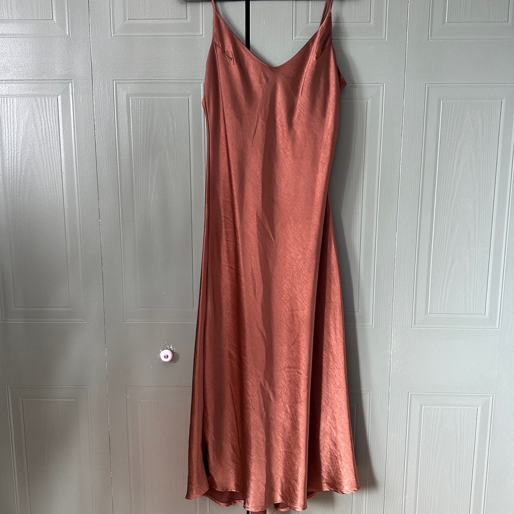 OAK + FORT Bronze Slip Dress